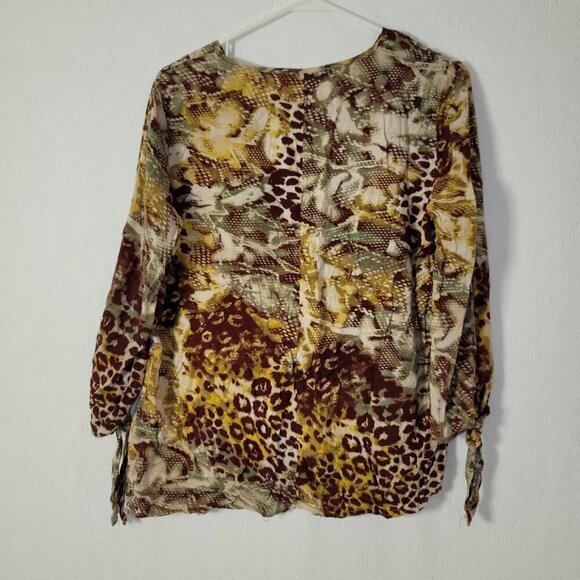 498. Est 1946 Long Sleeve Blouse Colcrful Sz L - Picture 2 of 9